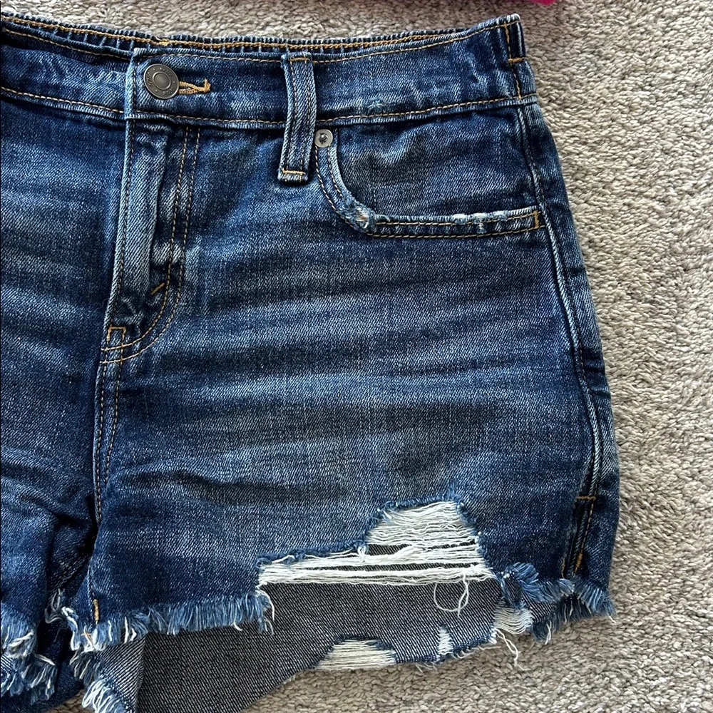 Aerie Daydream High Rise Denim Shorts - Picture 3 of 10